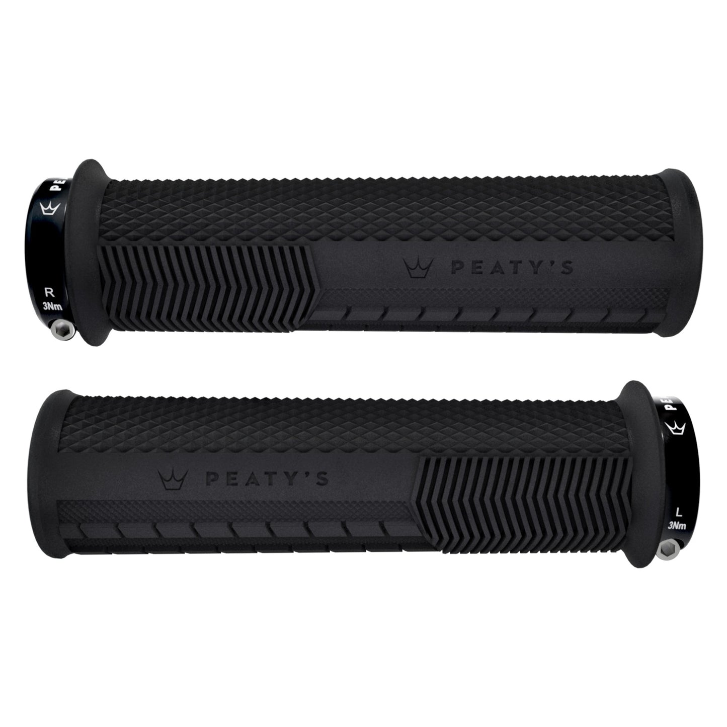 Peaty's Monarch Grip - Knurl - Thick - Black
