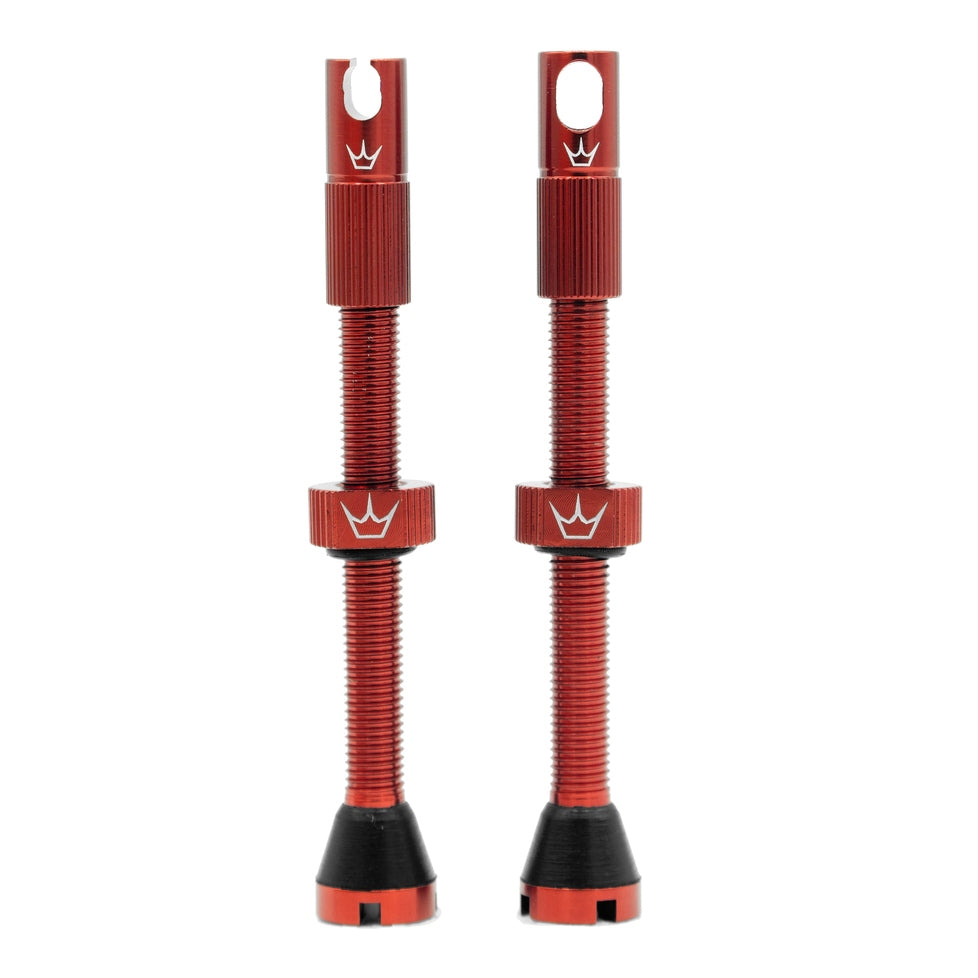 Peaty's x ChrisKing Tubeless Valves 80mm Red