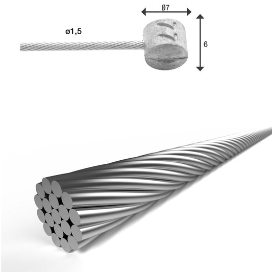 Elvedes Bremsewire Ø1.5 2000mm