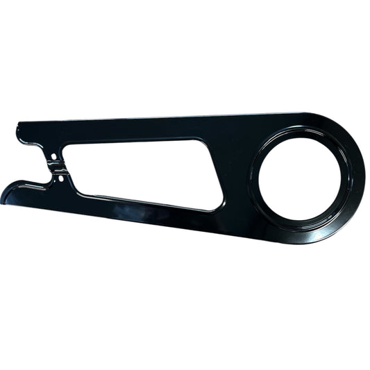 Kædeskærm aluminium blank sort